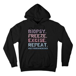 Funny Dermatologist Biopsy Freeze Excise Repeat Dermatology Hoodie