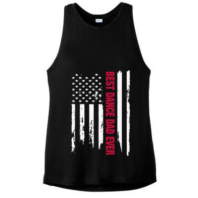 Funny Dancer Best Dance Dad Ever Ladies PosiCharge Tri-Blend Wicking Tank
