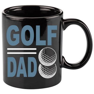 Father's Day Best Golf Dad Gift For Dad 11oz C Handle Ceramic Mug