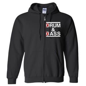 Funny Drum & Bass / Rum & Ass Lovers Full Zip Hoodie