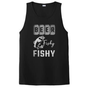 Father's Day Beer Fishy Fishy Fishing Gift Fishing Rod PosiCharge Competitor Tank