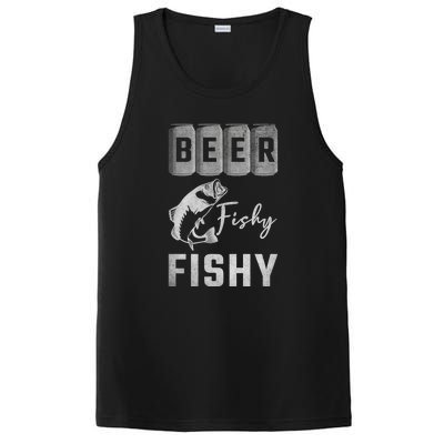 Father's Day Beer Fishy Fishy Fishing Gift Fishing Rod PosiCharge Competitor Tank