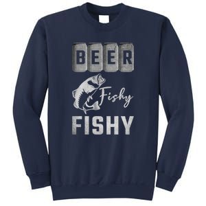 Father's Day Beer Fishy Fishy Fishing Gift Fishing Rod Sweatshirt