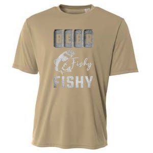 Father's Day Beer Fishy Fishy Fishing Gift Fishing Rod Cooling Performance Crew T-Shirt