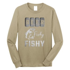 Father's Day Beer Fishy Fishy Fishing Gift Fishing Rod Long Sleeve Shirt