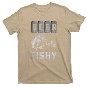 Father's Day Beer Fishy Fishy Fishing Gift Fishing Rod T-Shirt