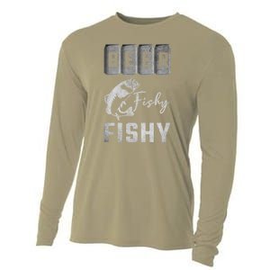 Father's Day Beer Fishy Fishy Fishing Gift Fishing Rod Cooling Performance Long Sleeve Crew