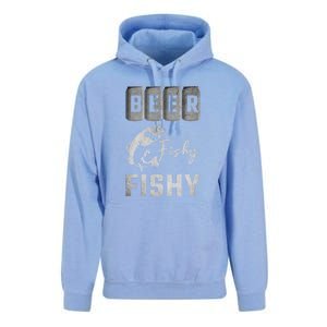 Father's Day Beer Fishy Fishy Fishing Gift Fishing Rod Unisex Surf Hoodie