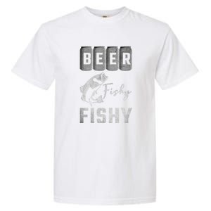 Father's Day Beer Fishy Fishy Fishing Gift Fishing Rod Garment-Dyed Heavyweight T-Shirt