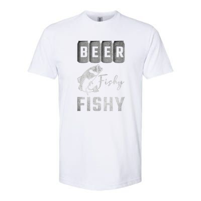 Father's Day Beer Fishy Fishy Fishing Gift Fishing Rod Softstyle CVC T-Shirt