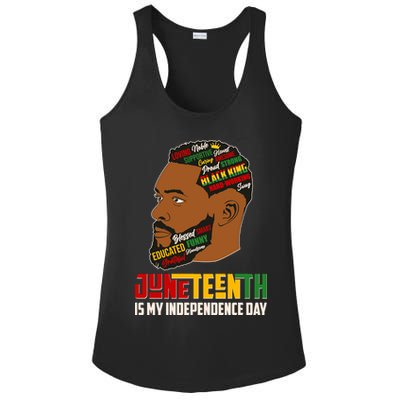 Father's Day Black King Juneteenth Is My Independence Day Ladies PosiCharge Competitor Racerback Tank
