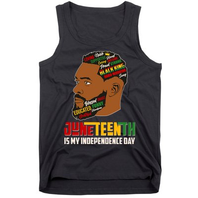 Father's Day Black King Juneteenth Is My Independence Day Tank Top
