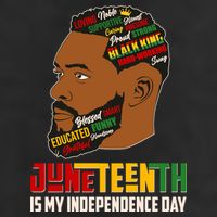 Father's Day Black King Juneteenth Is My Independence Day Golf Towel