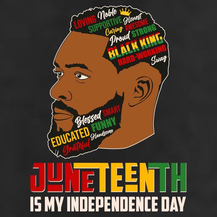 Father's Day Black King Juneteenth Is My Independence Day Golf Towel