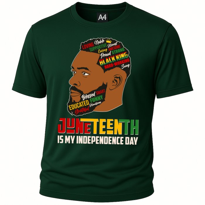 Father's Day Black King Juneteenth Is My Independence Day Cooling Performance Crew T-Shirt