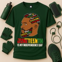 Father's Day Black King Juneteenth Is My Independence Day Cooling Performance Crew T-Shirt