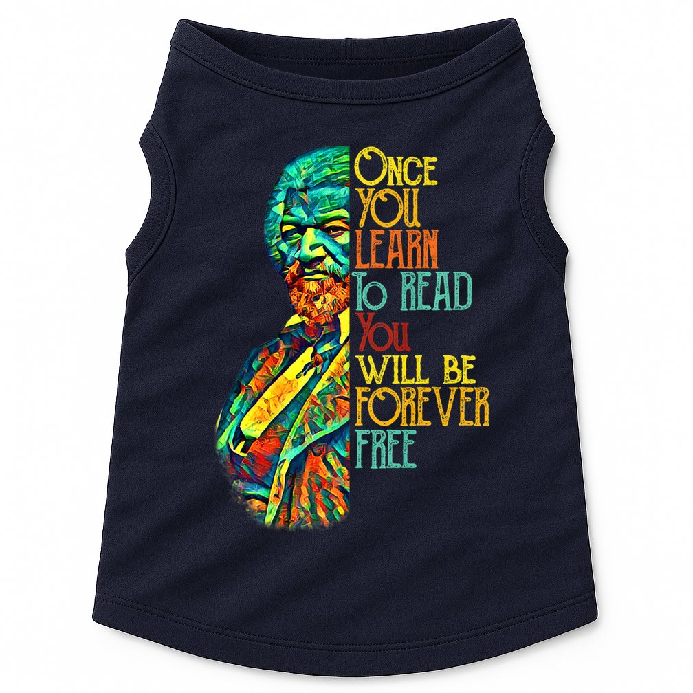 Frederick Douglass Black Leader Quote Black History Month Doggie Tank
