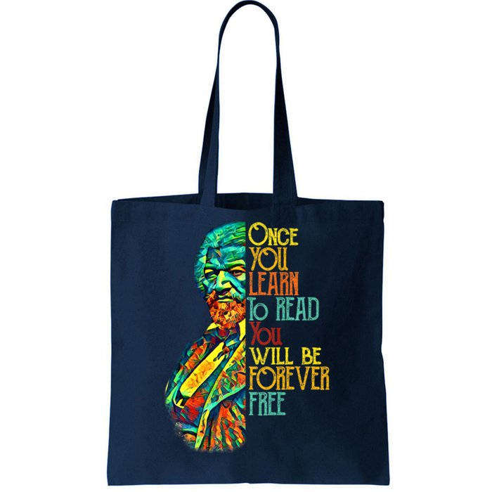 Frederick Douglass Black Leader Quote Black History Month Tote Bag