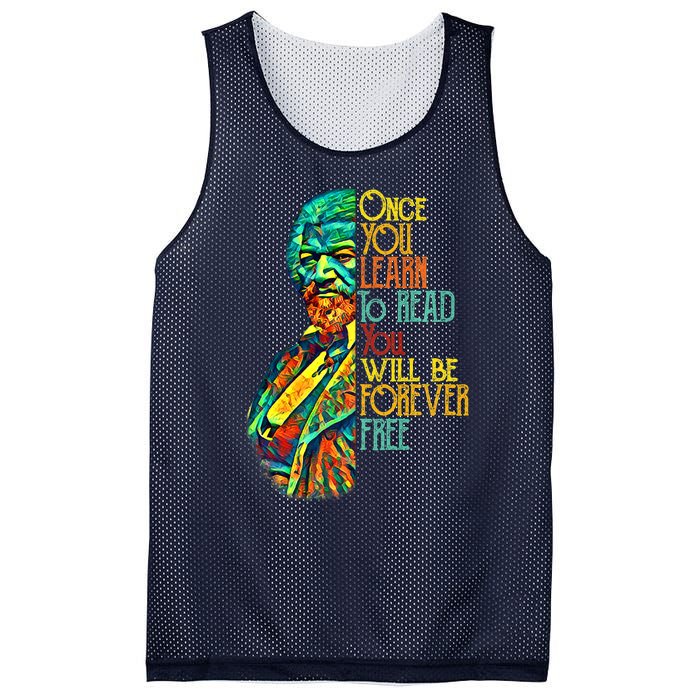 Frederick Douglass Black Leader Quote Black History Month Mesh Reversible Basketball Jersey Tank