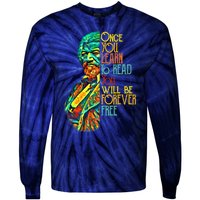 Frederick Douglass Black Leader Quote Black History Month Tie-Dye Long Sleeve Shirt