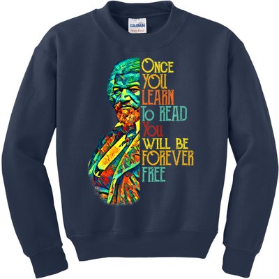 Frederick Douglass Black Leader Quote Black History Month Kids Sweatshirt