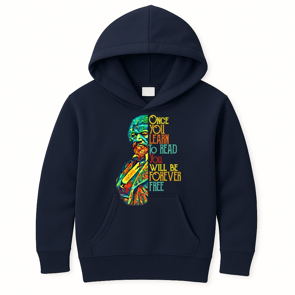 Frederick Douglass Black Leader Quote Black History Month Kids Hoodie