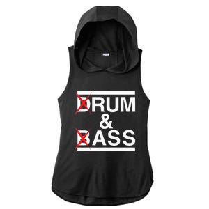 Funny Drum & Bass Rum & Ass Lovers Ladies PosiCharge Tri-Blend Wicking Draft Hoodie Tank