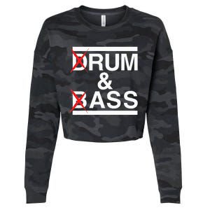 Funny Drum & Bass Rum & Ass Lovers Cropped Pullover Crew