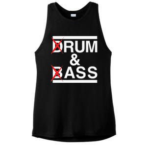 Funny Drum & Bass Rum & Ass Lovers Ladies PosiCharge Tri-Blend Wicking Tank