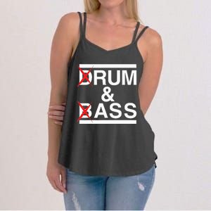 Funny Drum & Bass Rum & Ass Lovers Women's Strappy Tank