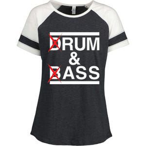 Funny Drum & Bass Rum & Ass Lovers Enza Ladies Jersey Colorblock Tee