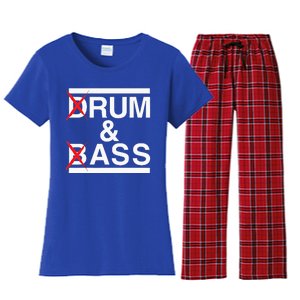 Funny Drum & Bass Rum & Ass Lovers Women's Flannel Pajama Set