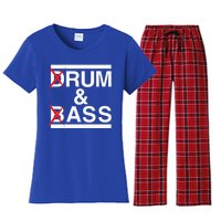 Funny Drum & Bass Rum & Ass Lovers Women's Flannel Pajama Set