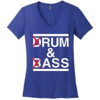 Funny Drum & Bass Rum & Ass Lovers Women's V-Neck T-Shirt