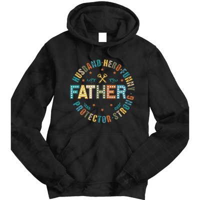 FatherS Day Best Dad Ever Tie Dye Hoodie