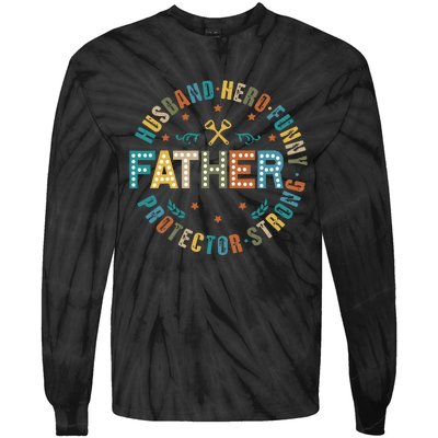 FatherS Day Best Dad Ever Tie-Dye Long Sleeve Shirt