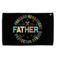 FatherS Day Best Dad Ever Grommeted Golf Towel