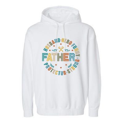 FatherS Day Best Dad Ever Garment-Dyed Fleece Hoodie