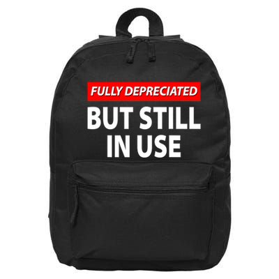 Fully Depreciated But Still In Use Funny Accounting Quote 16 in Basic Backpack