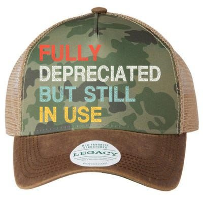 Fully Depreciated But Still In Use Funny Accounting Quote Legacy Tie Dye Trucker Hat