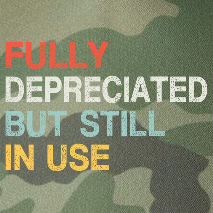 Fully Depreciated But Still In Use Funny Accounting Quote Legacy Tie Dye Trucker Hat