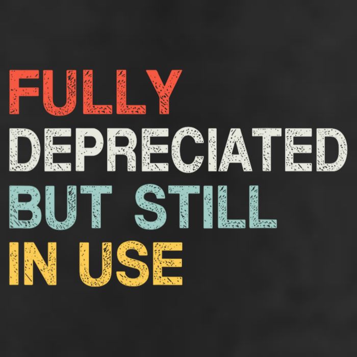 Fully Depreciated But Still In Use Funny Accounting Quote Adult Drive Performance Visor