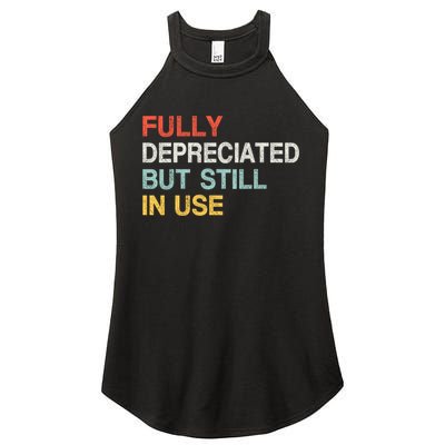 Fully Depreciated But Still In Use Funny Accounting Quote Women's Perfect Tri Rocker Tank