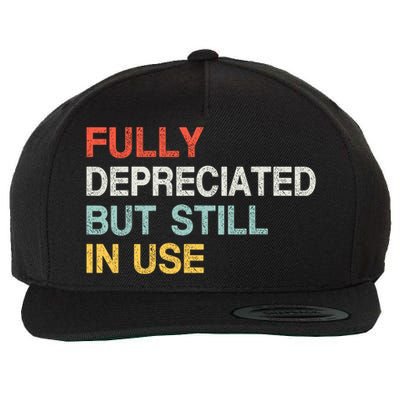 Fully Depreciated But Still In Use Funny Accounting Quote Wool Snapback Cap