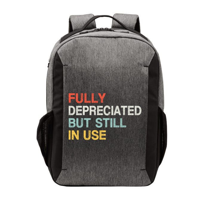 Fully Depreciated But Still In Use Funny Accounting Quote Vector Backpack