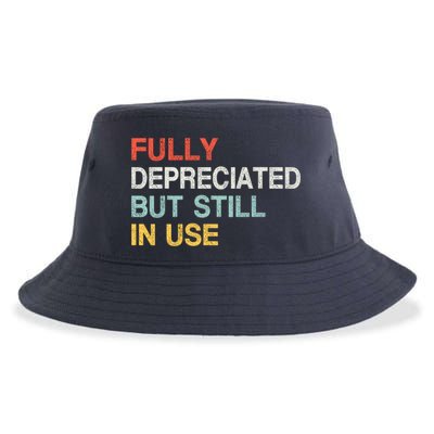 Fully Depreciated But Still In Use Funny Accounting Quote Sustainable Bucket Hat
