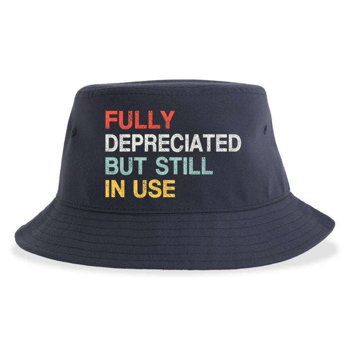 Fully Depreciated But Still In Use Funny Accounting Quote Sustainable Bucket Hat