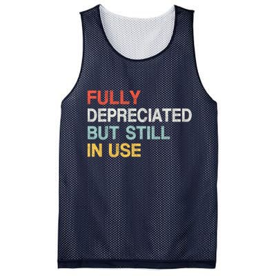 Fully Depreciated But Still In Use Funny Accounting Quote Mesh Reversible Basketball Jersey Tank