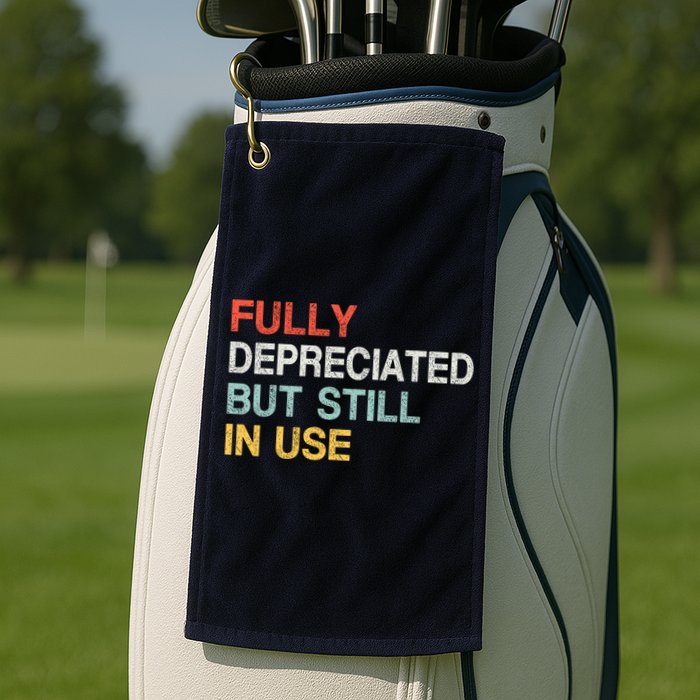 Fully Depreciated But Still In Use Funny Accounting Quote Golf Towel