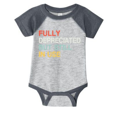 Fully Depreciated But Still In Use Funny Accounting Quote Infant Baby Jersey Bodysuit